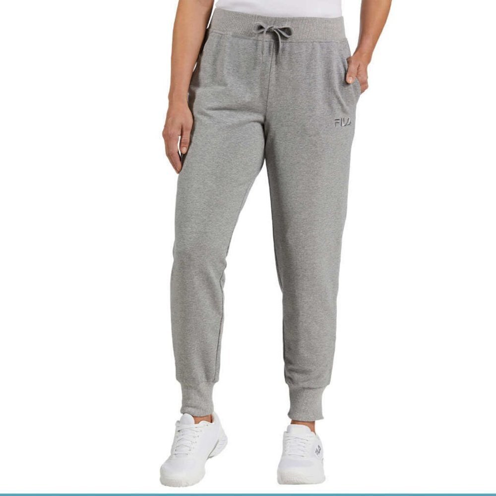 NWT FILA Soft Cotton Blend French Terry Active Pants Joggers